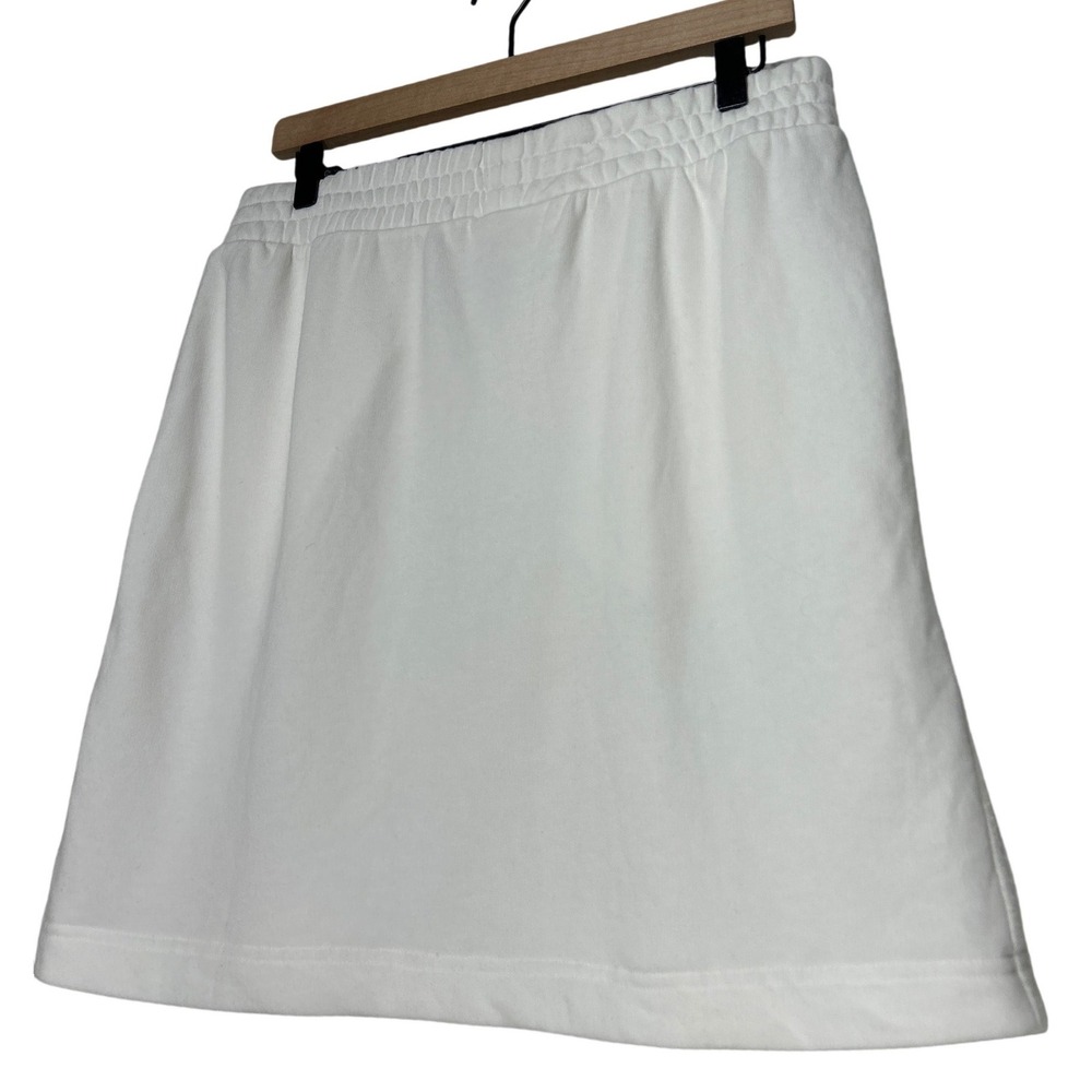 Lou & Grey White French Terry Mini Skirt Size L Poolside Cover Up - Picture 6 of 7